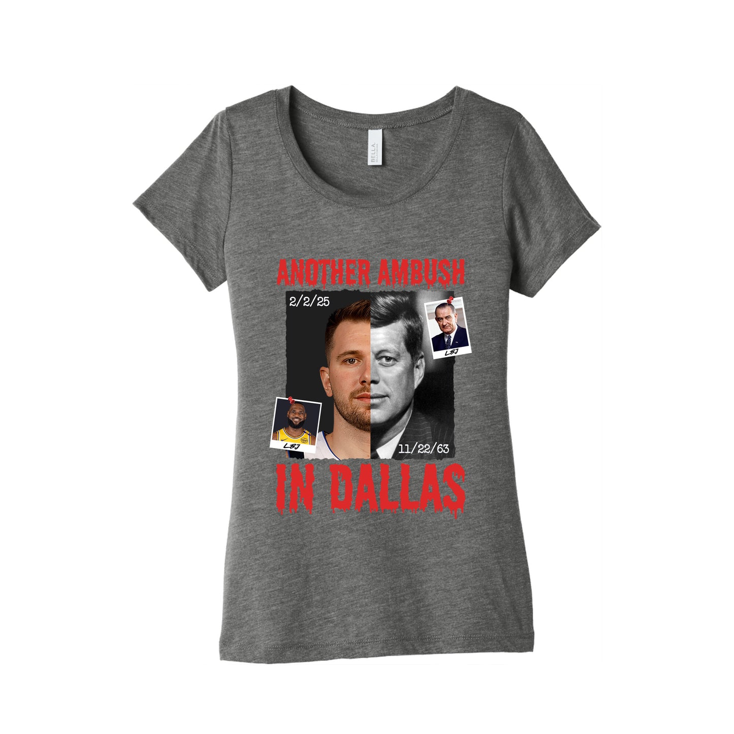 Another Ambush in Dallas Luka Lakers Womens Triblend Tee
