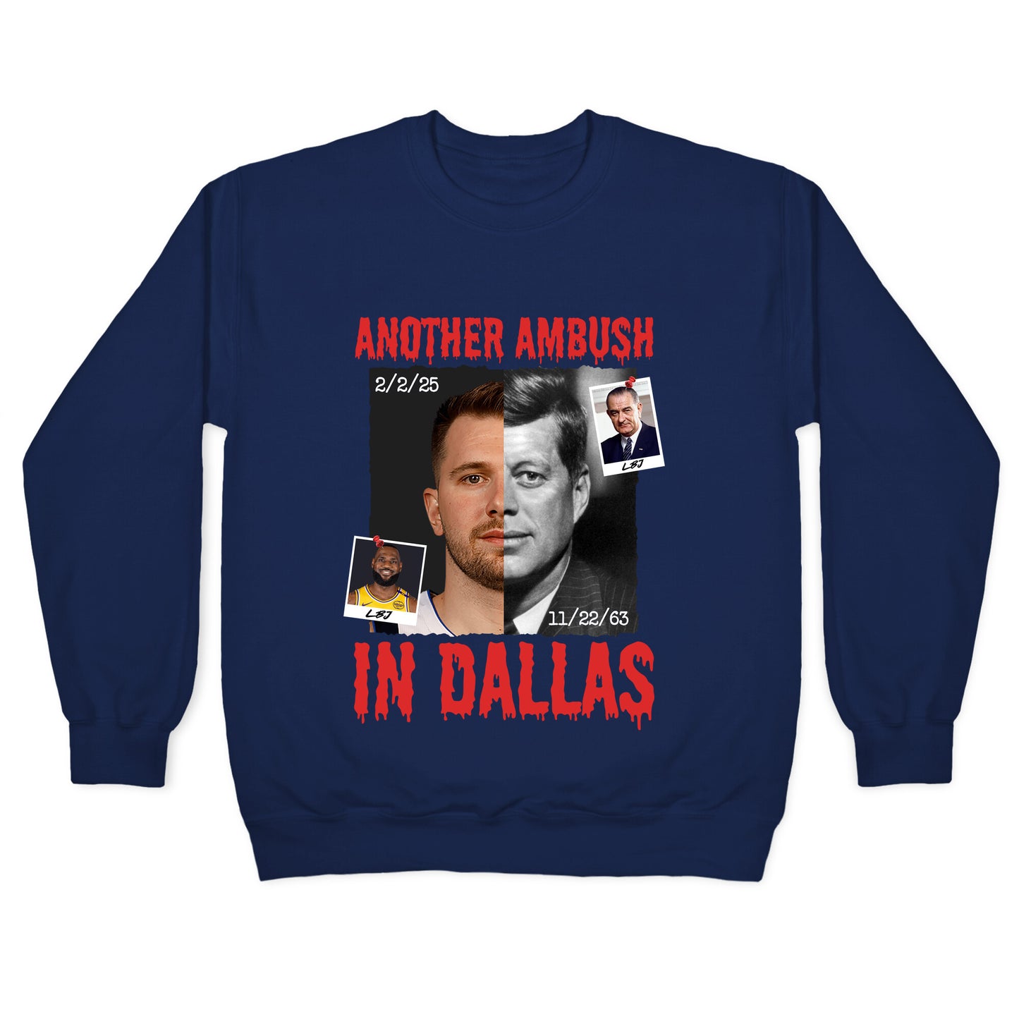 Another Ambush in Dallas Luka Lakers Crewneck Sweatshirt