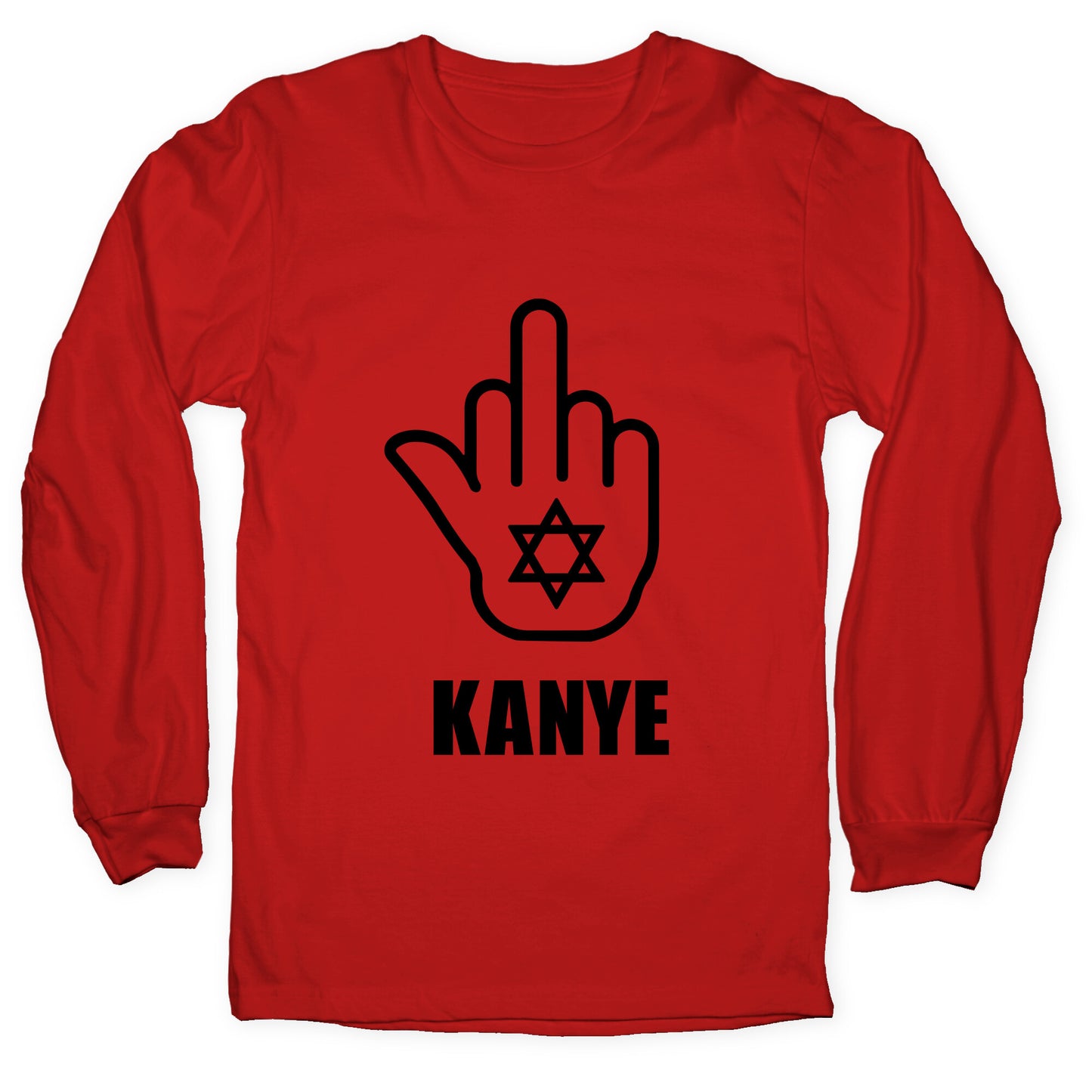 Middle Finger F Kanye Longsleeve Tee