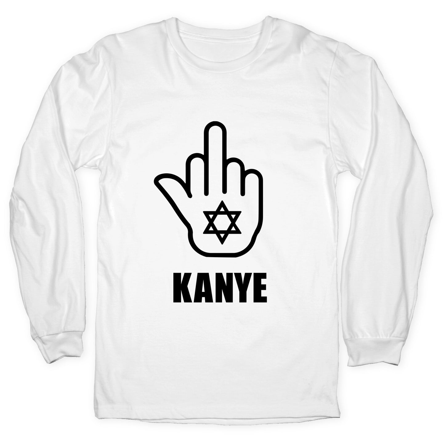 Middle Finger F Kanye Longsleeve Tee