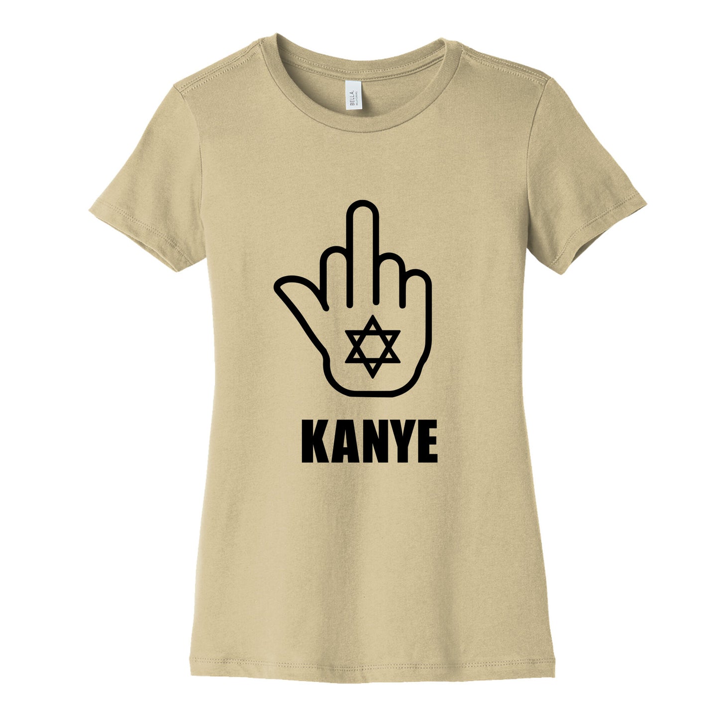Middle Finger F Kanye Womens Cotton Tee