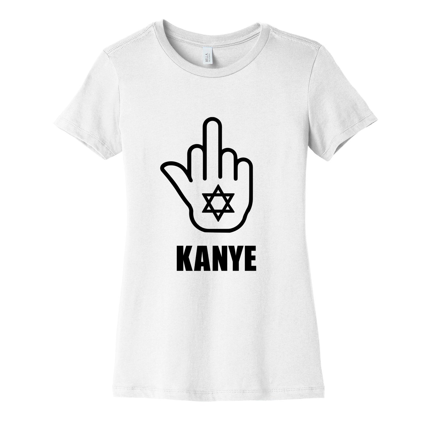 Middle Finger F Kanye Womens Cotton Tee