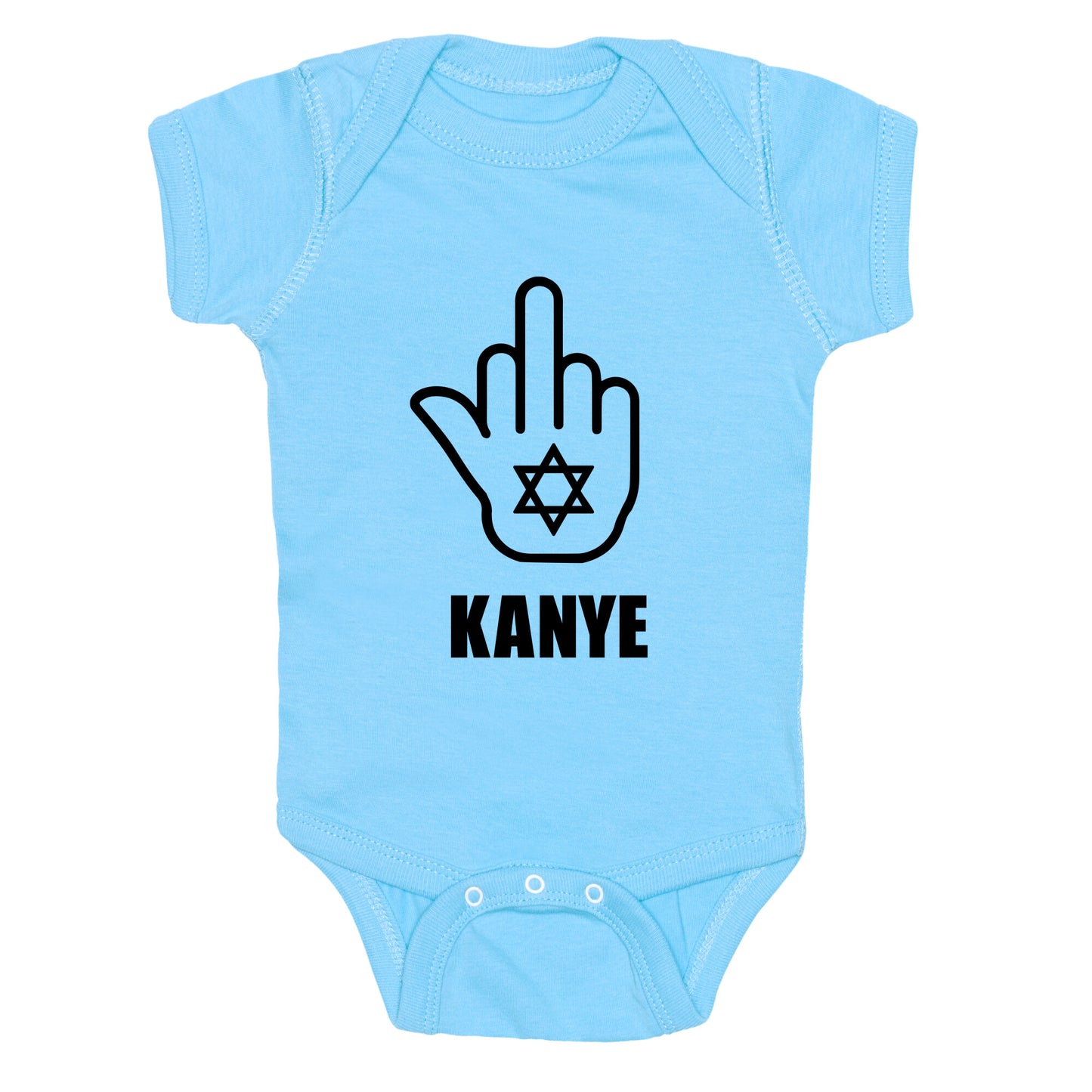 Middle Finger F Kanye Baby One-Piece