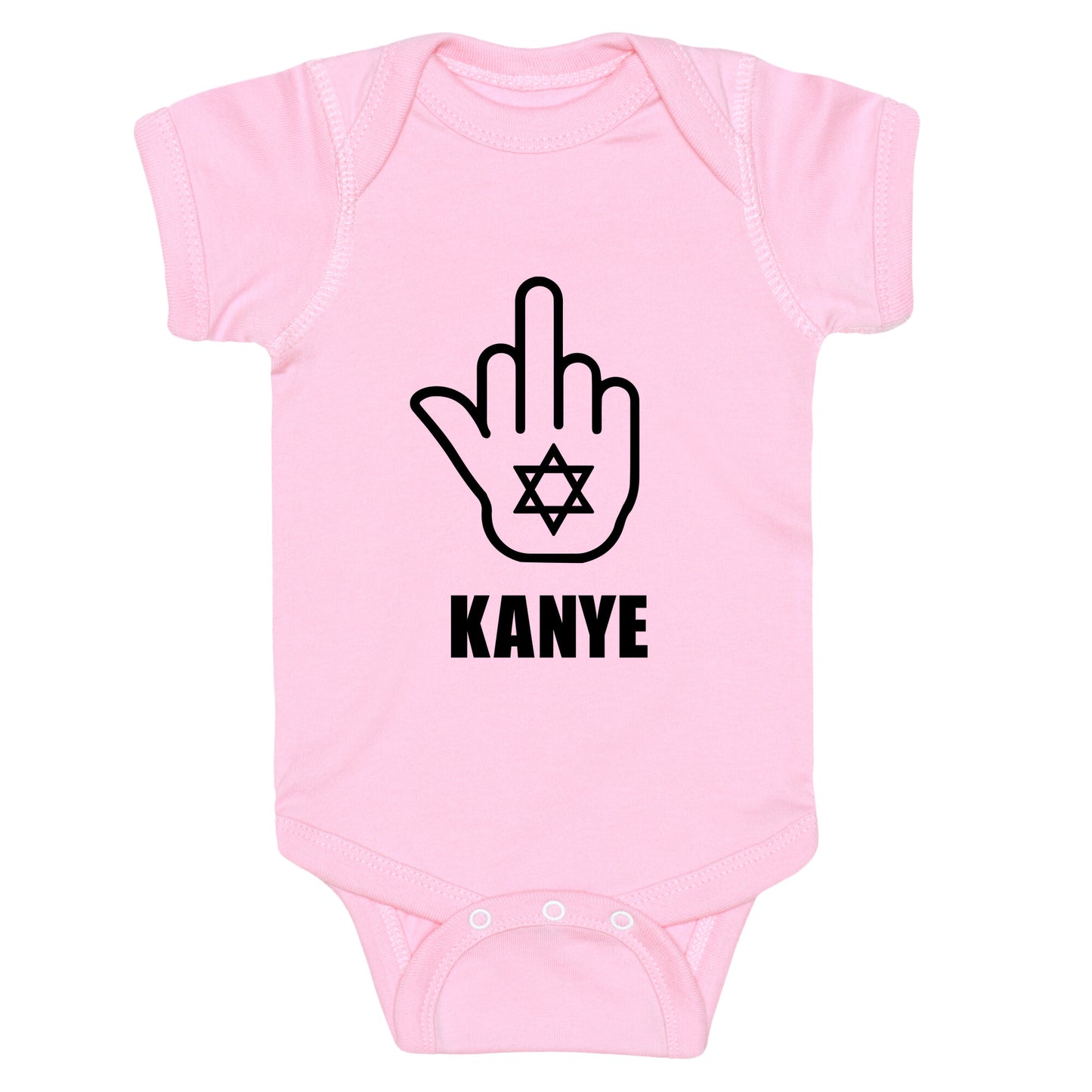 Middle Finger F Kanye Baby One-Piece