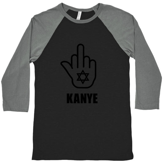 Middle Finger F Kanye Baseball Tee