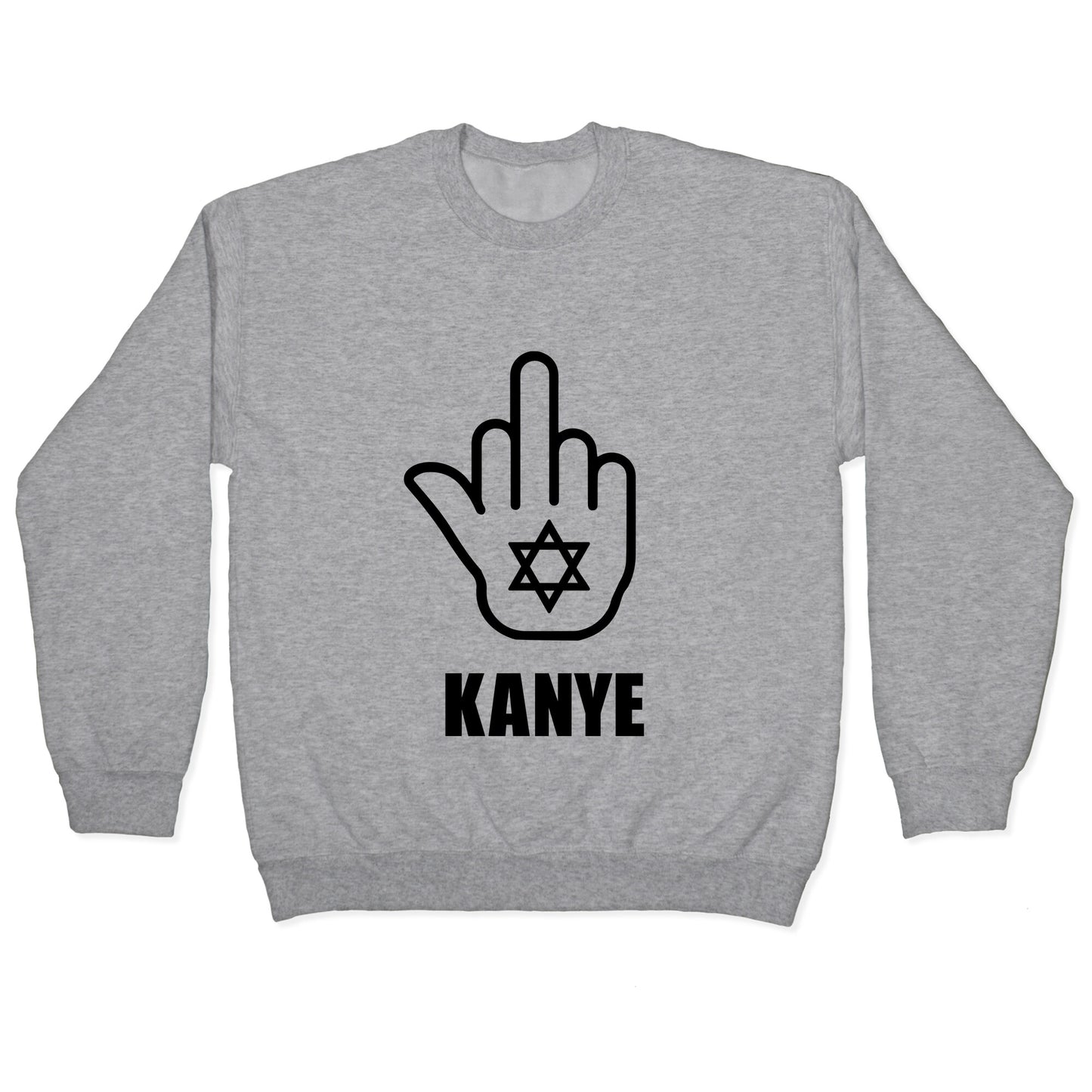 Middle Finger F Kanye Crewneck Sweatshirt