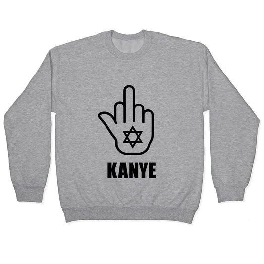 Middle Finger F Kanye Crewneck Sweatshirt
