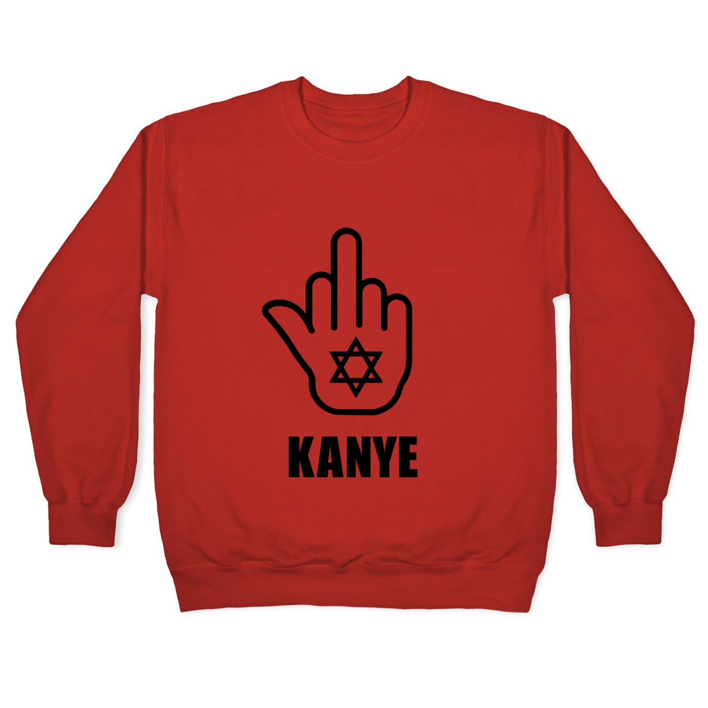 Middle Finger F Kanye Crewneck Sweatshirt