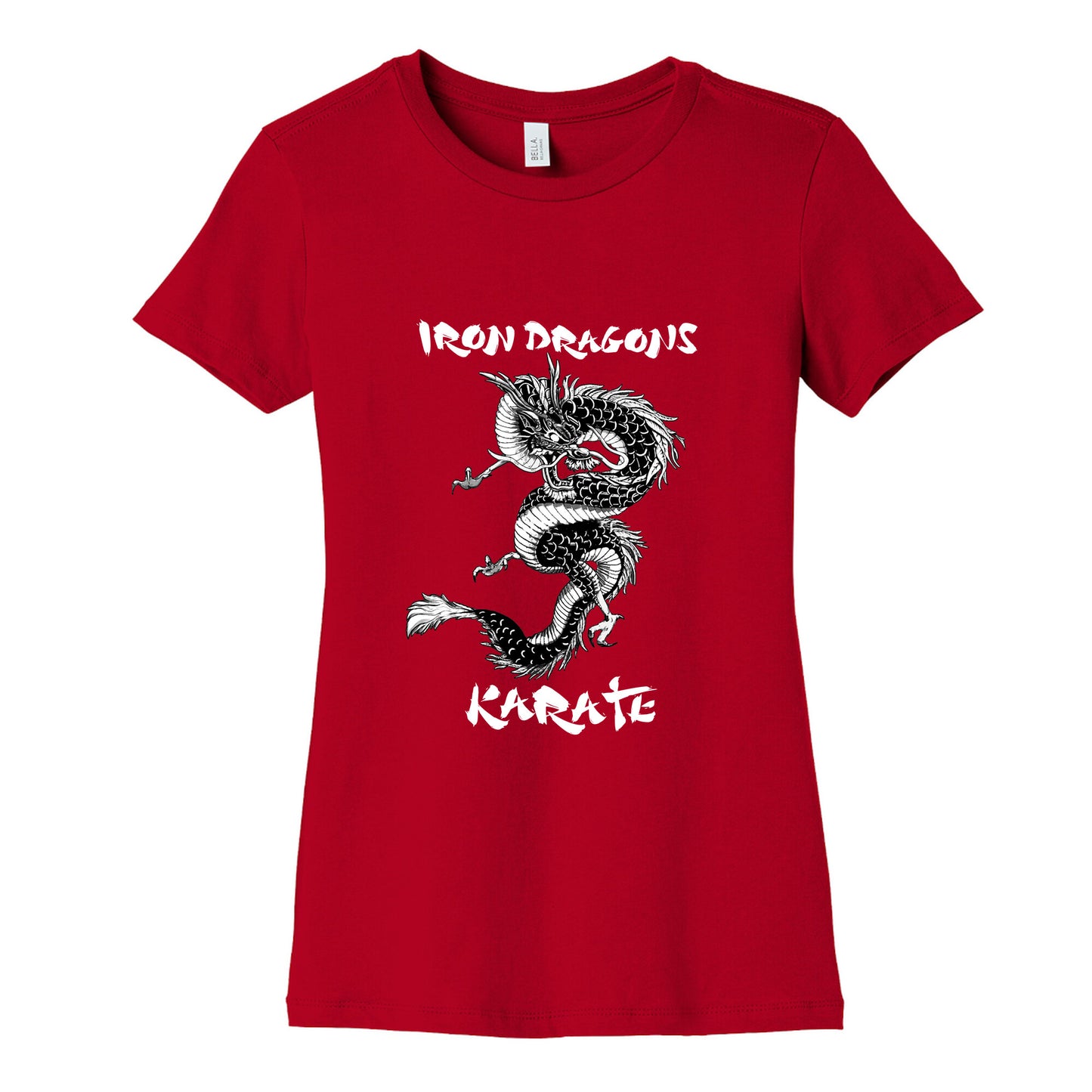 Iron Dragons Karate Womens Cotton Tee