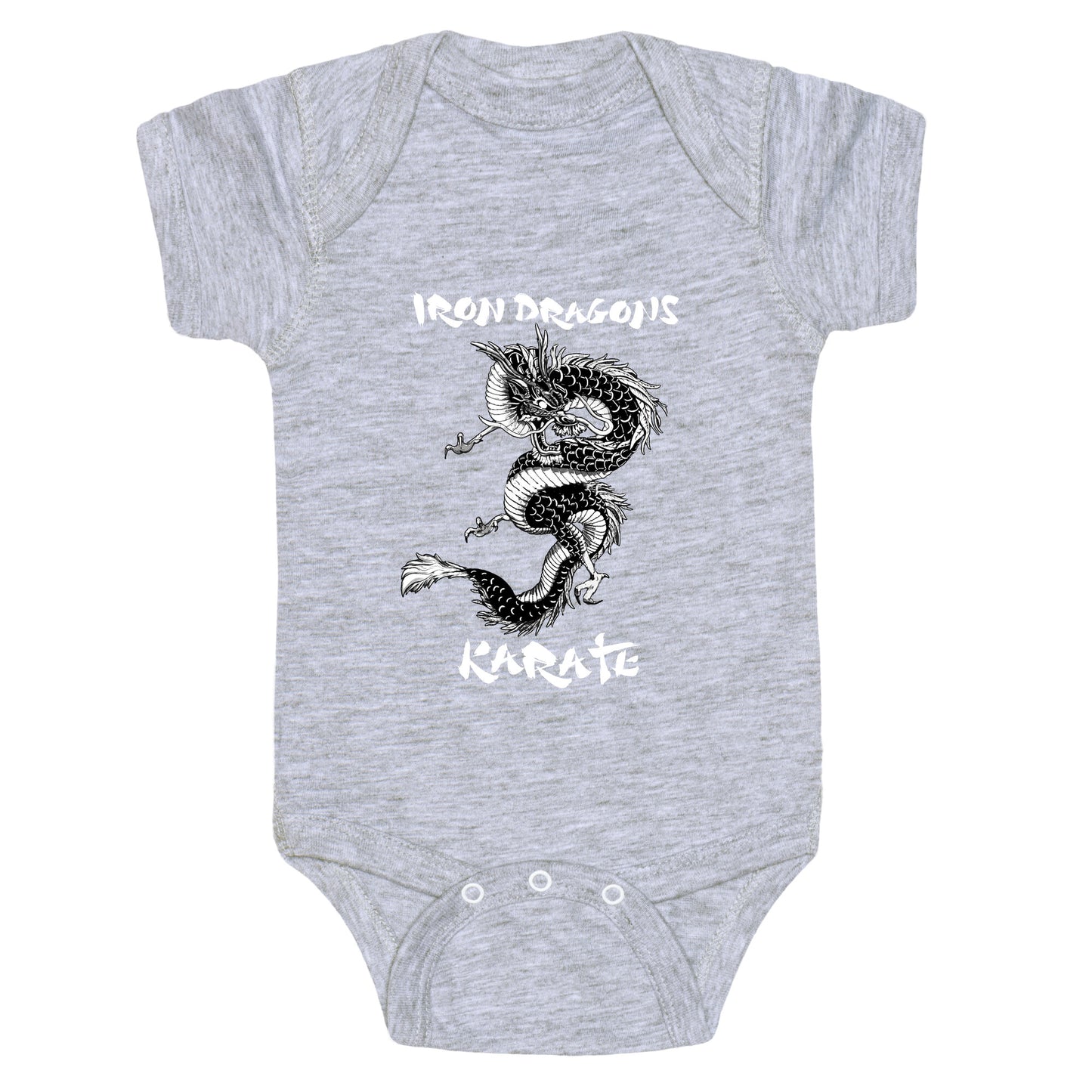 Iron Dragons Karate Baby One-Piece