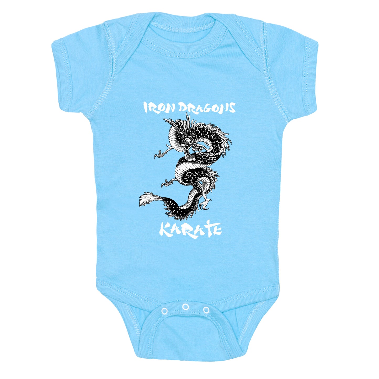 Iron Dragons Karate Baby One-Piece