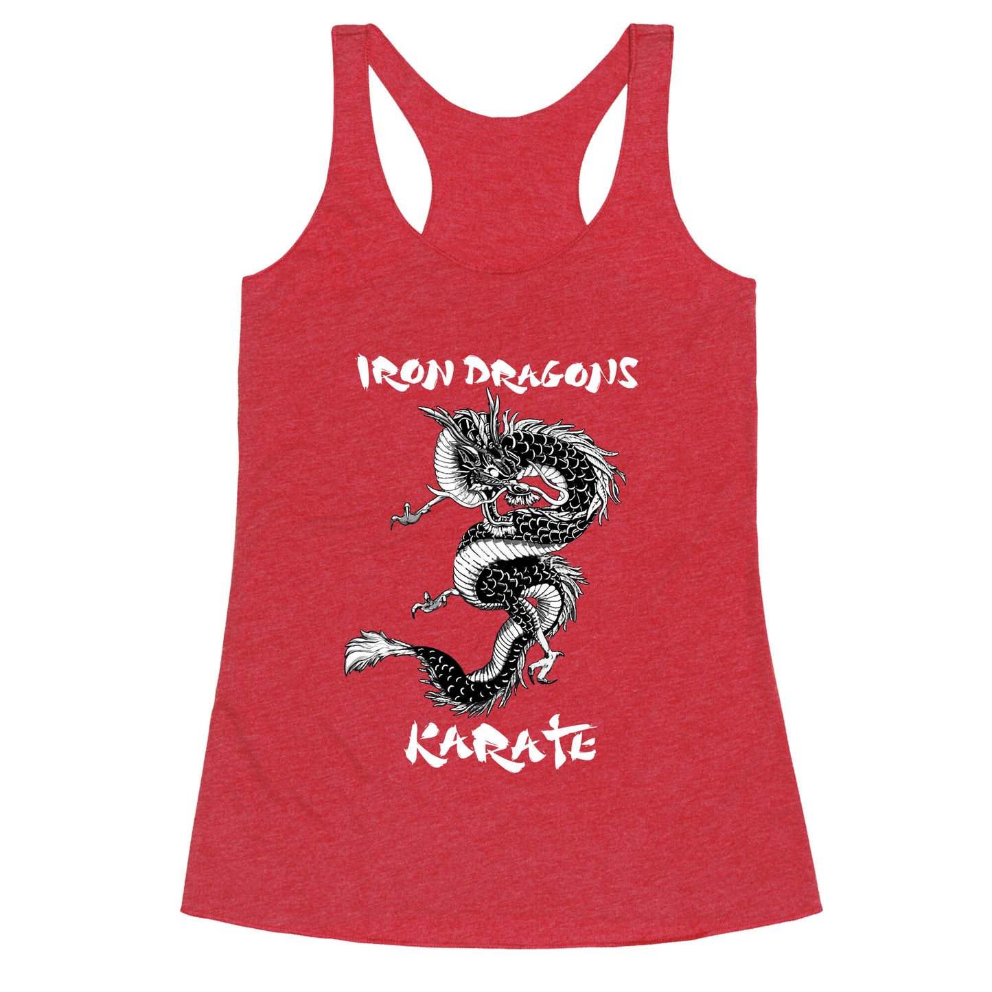 Iron Dragons Karate Racerback Tank
