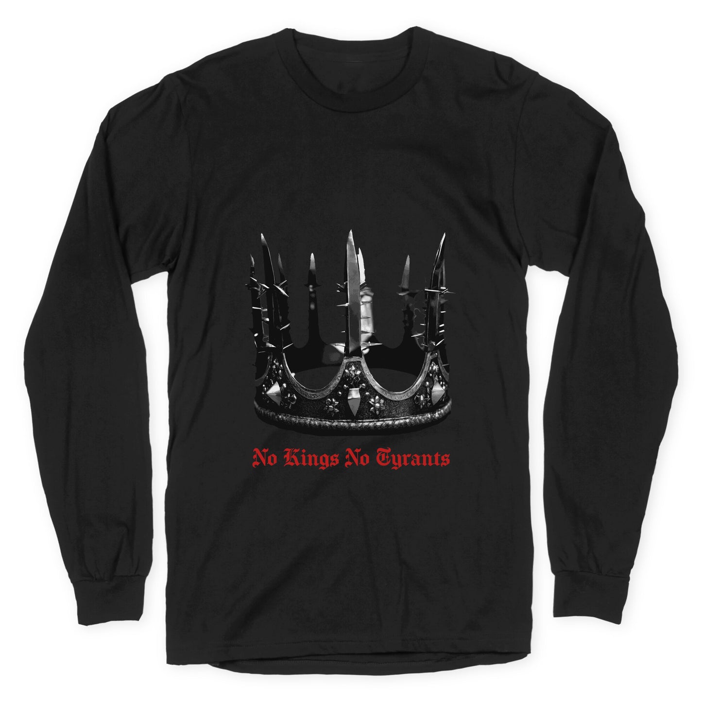 No Kings No Tyrants Crown Longsleeve Tee