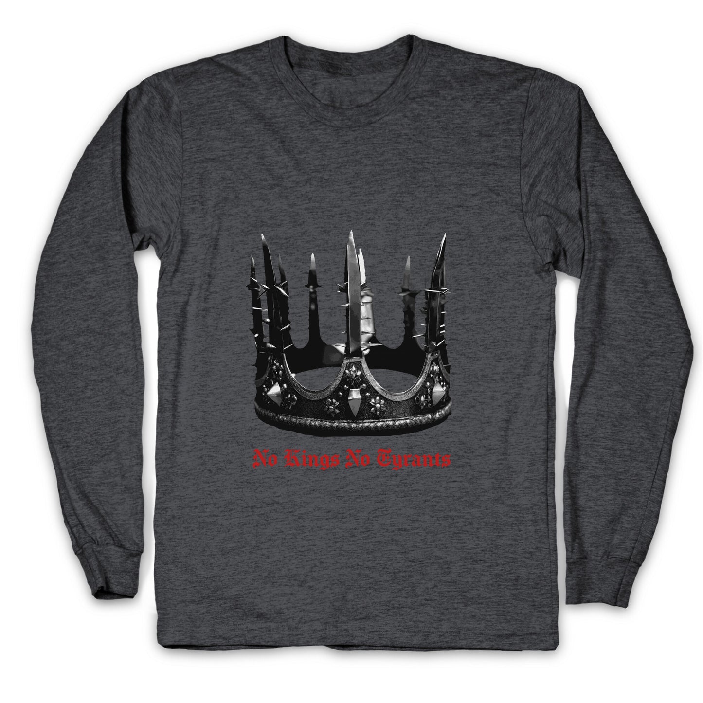 No Kings No Tyrants Crown Longsleeve Tee