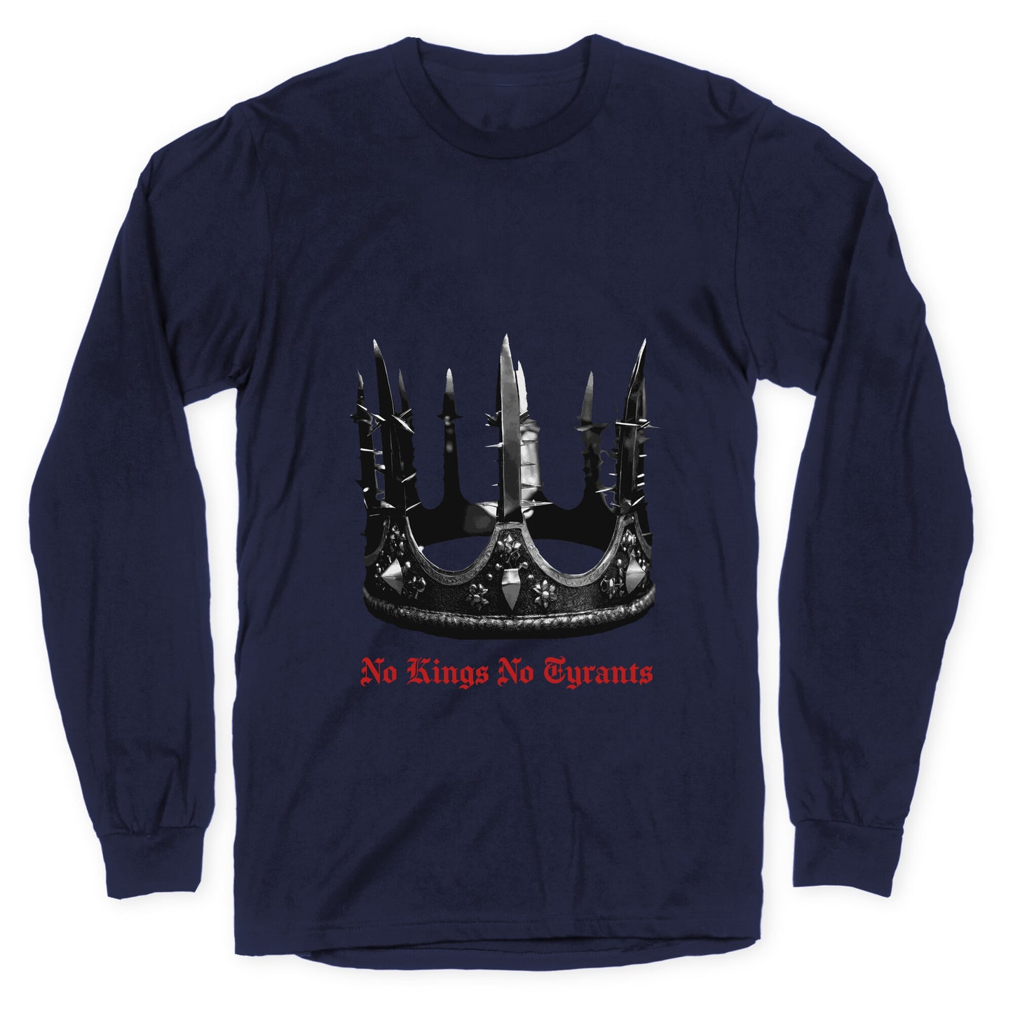 No Kings No Tyrants Crown Longsleeve Tee