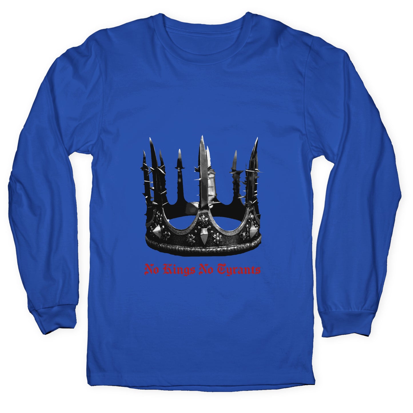 No Kings No Tyrants Crown Longsleeve Tee