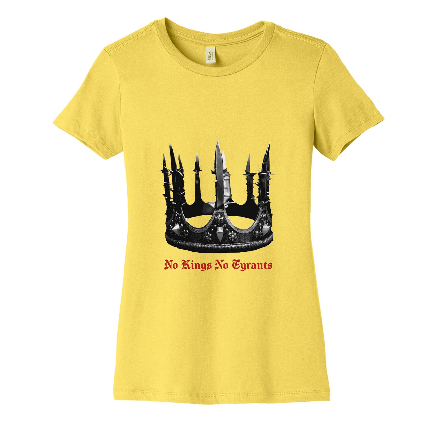 No Kings No Tyrants Crown Womens Cotton Tee