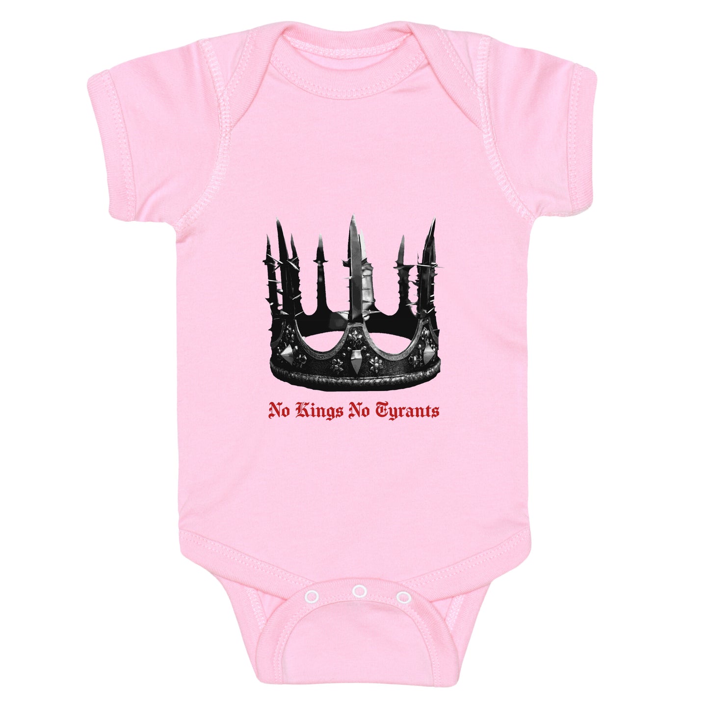 No Kings No Tyrants Crown Baby One-Piece