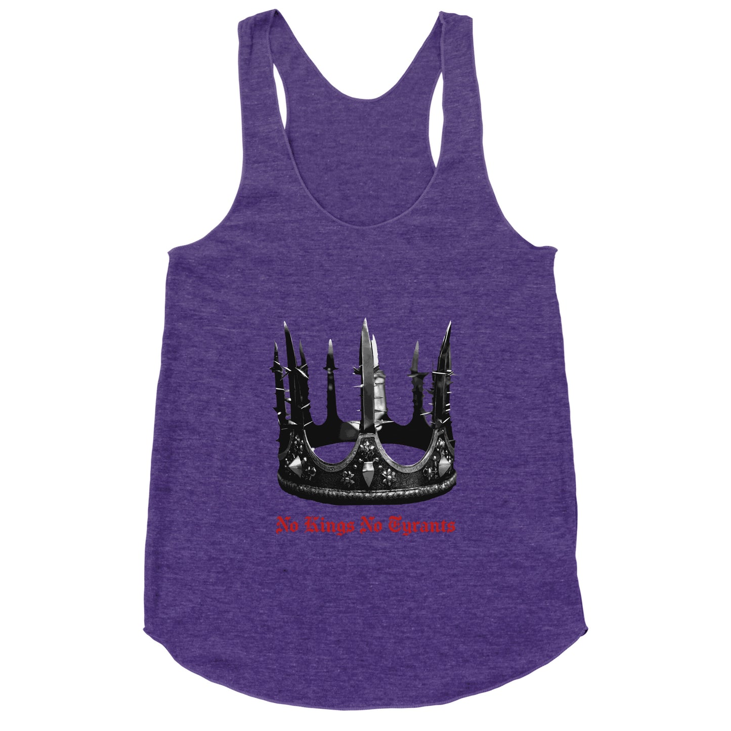 No Kings No Tyrants Crown Racerback Tank