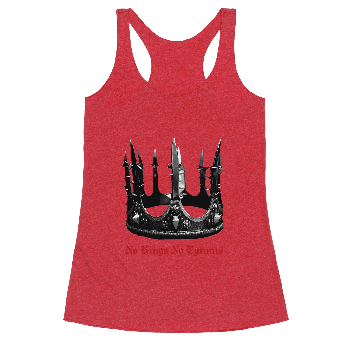 No Kings No Tyrants Crown Racerback Tank