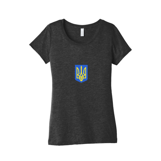 Zelensky Ukraine Trident Womens Triblend Tee