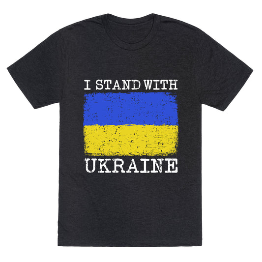 I Stand With Ukraine Unisex Triblend Tee