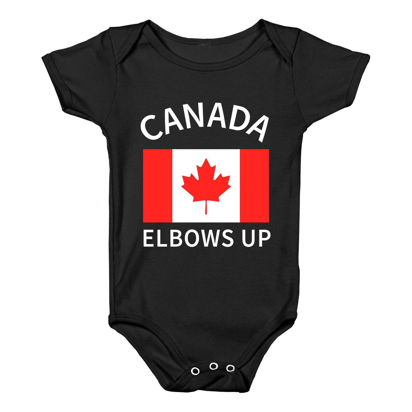 Elbows Up Canada Baby One-Piece