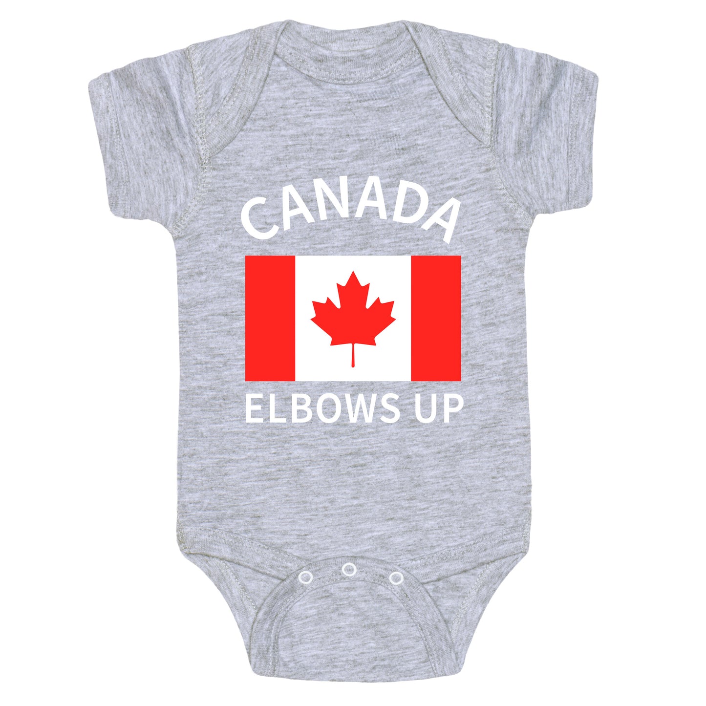 Elbows Up Canada Baby One-Piece