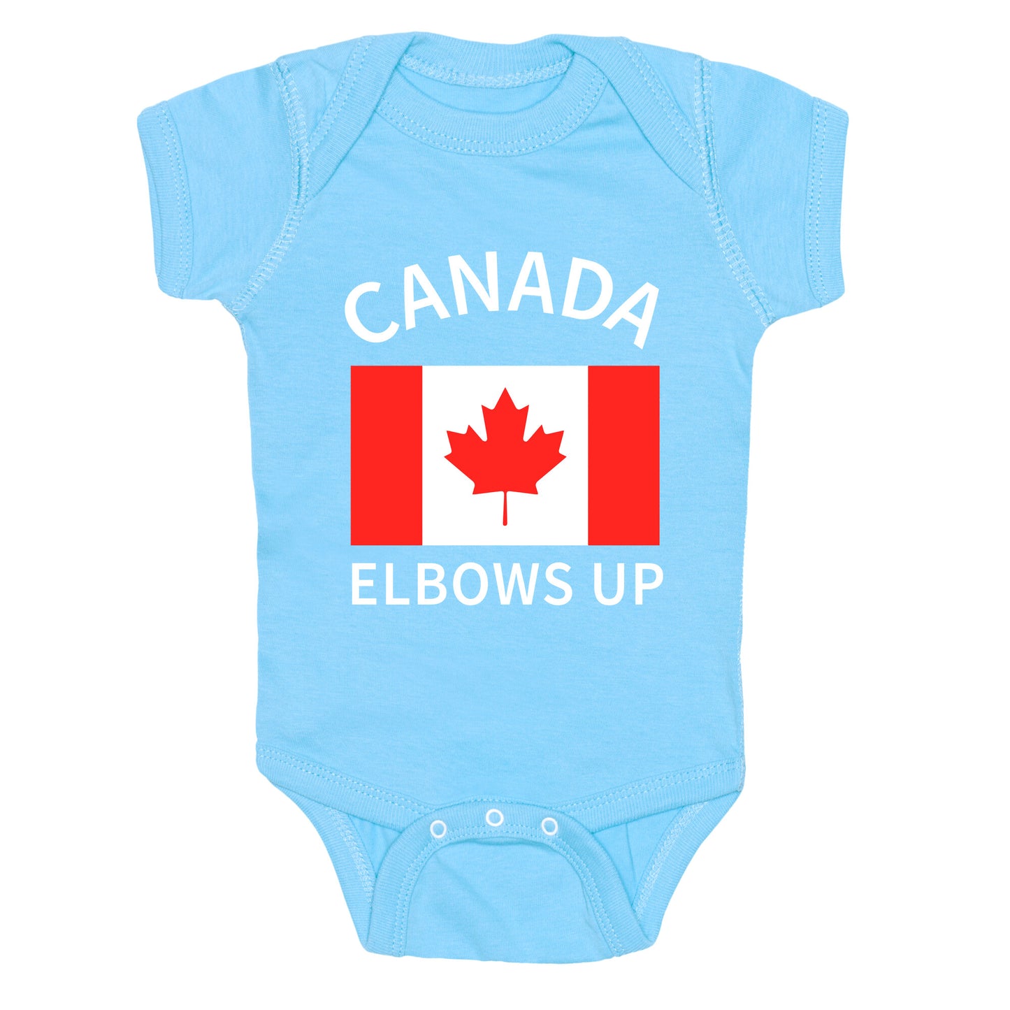 Elbows Up Canada Baby One-Piece