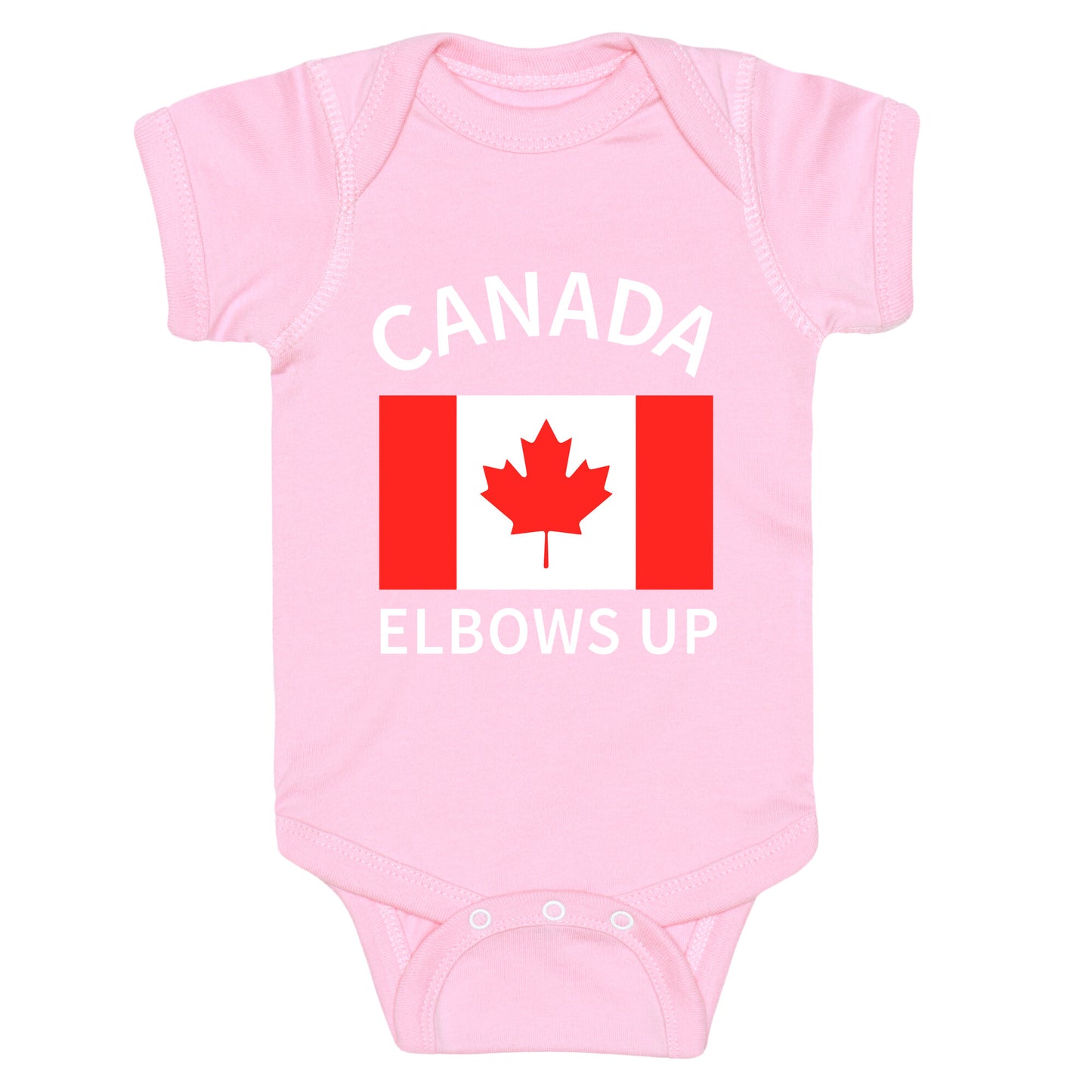 Elbows Up Canada Baby One-Piece