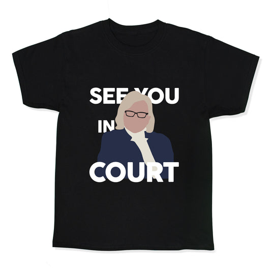 Governor Janet Mills See You In Court  Kids Tee