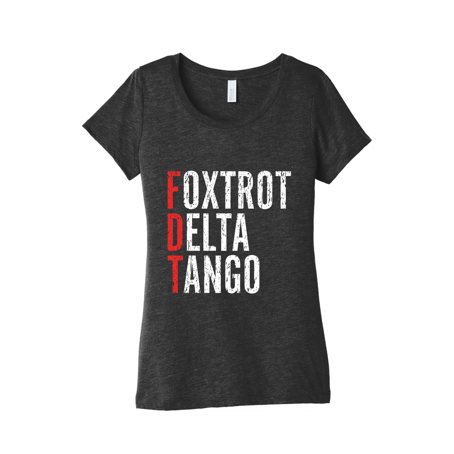 Foxtrot Delta Tango FDT Womens Triblend Tee