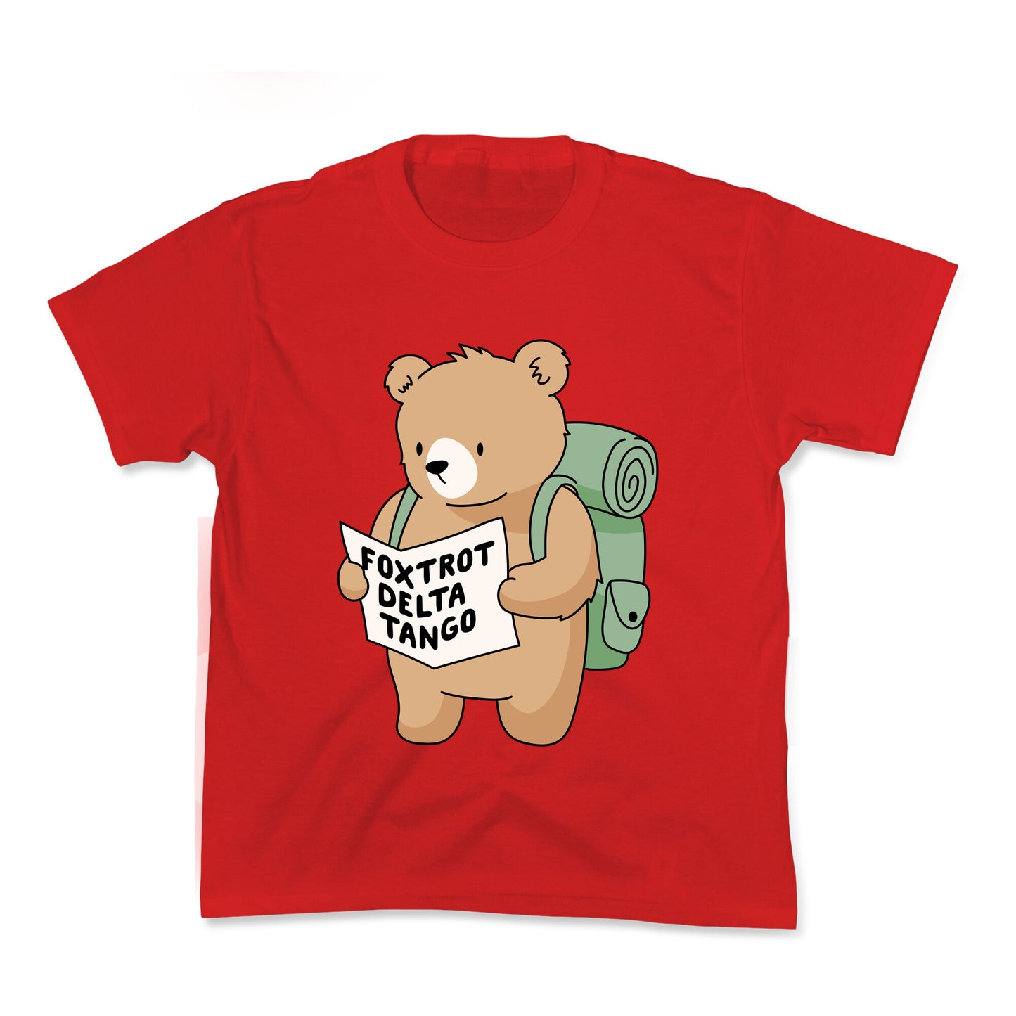 Foxtrot Delta Tango Bear Kids Tee