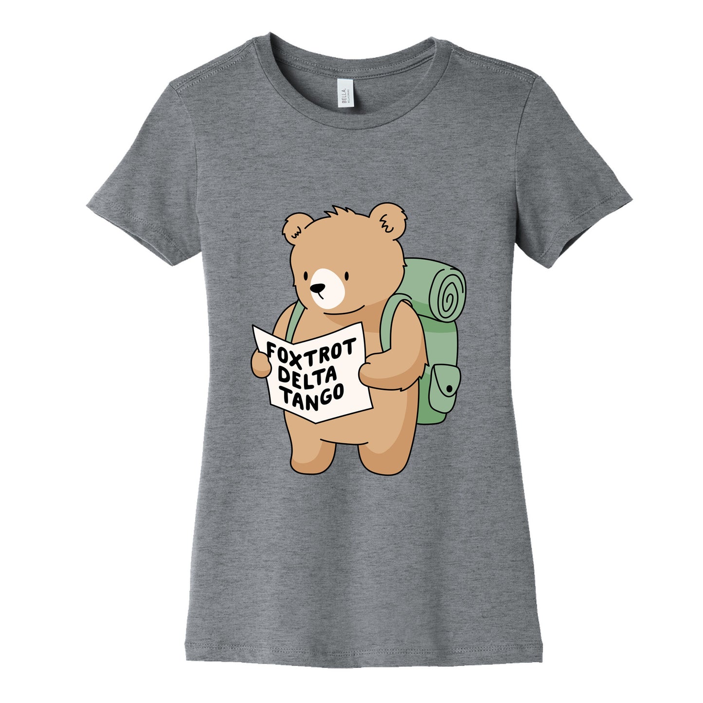 Foxtrot Delta Tango Bear Womens Cotton Tee