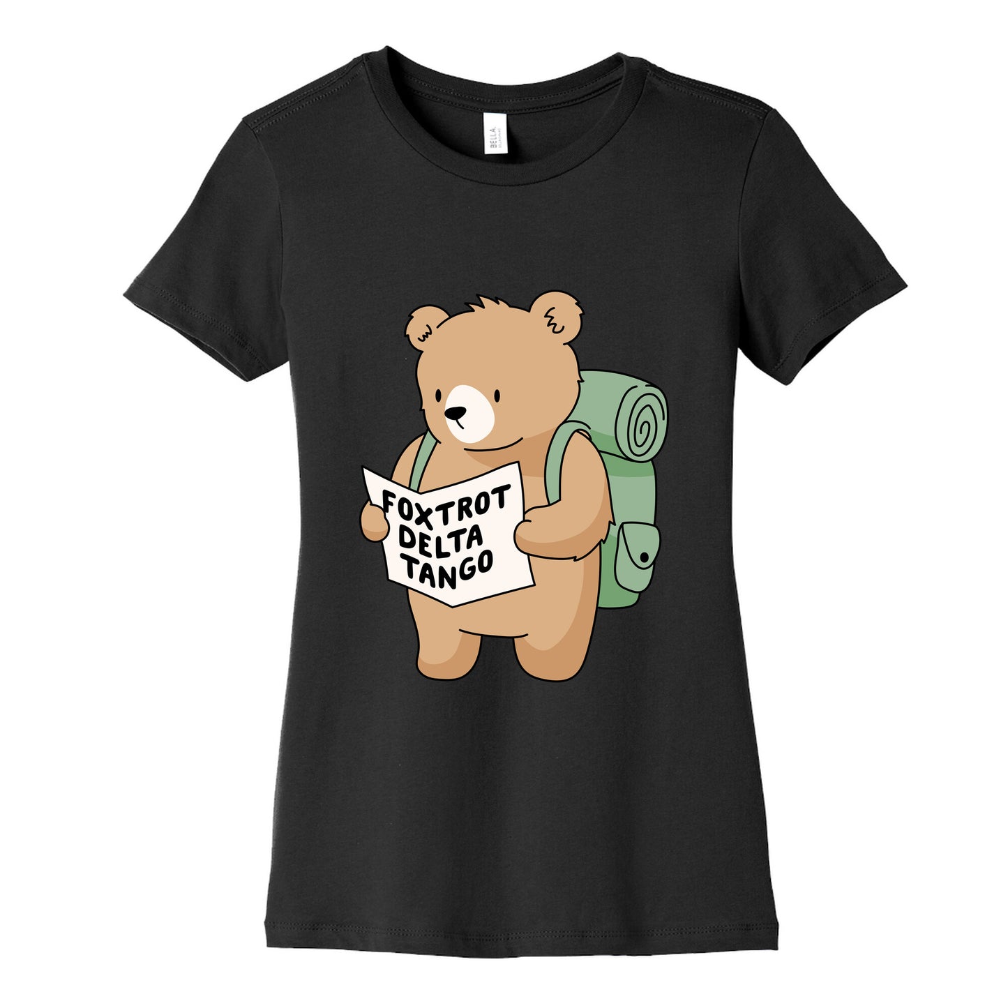 Foxtrot Delta Tango Bear Womens Cotton Tee