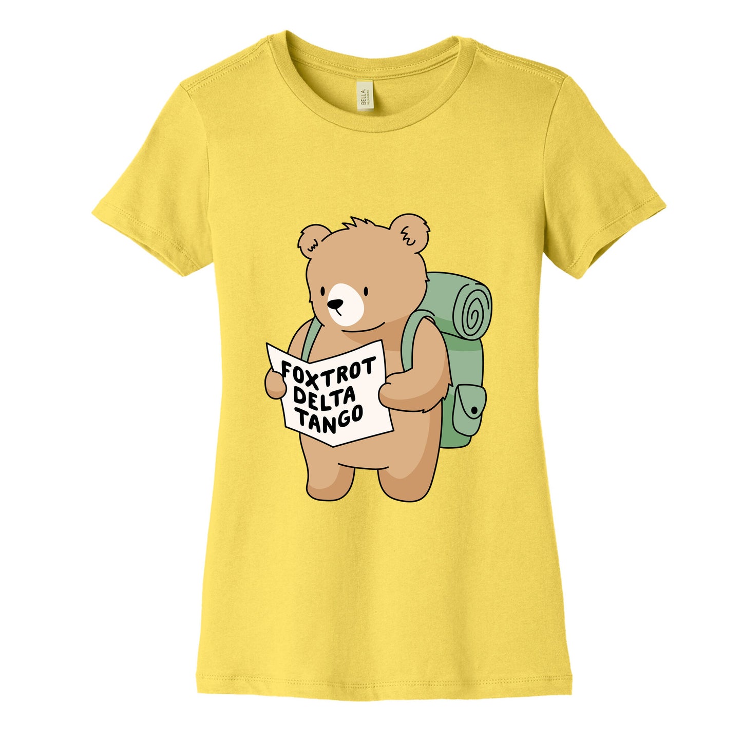 Foxtrot Delta Tango Bear Womens Cotton Tee