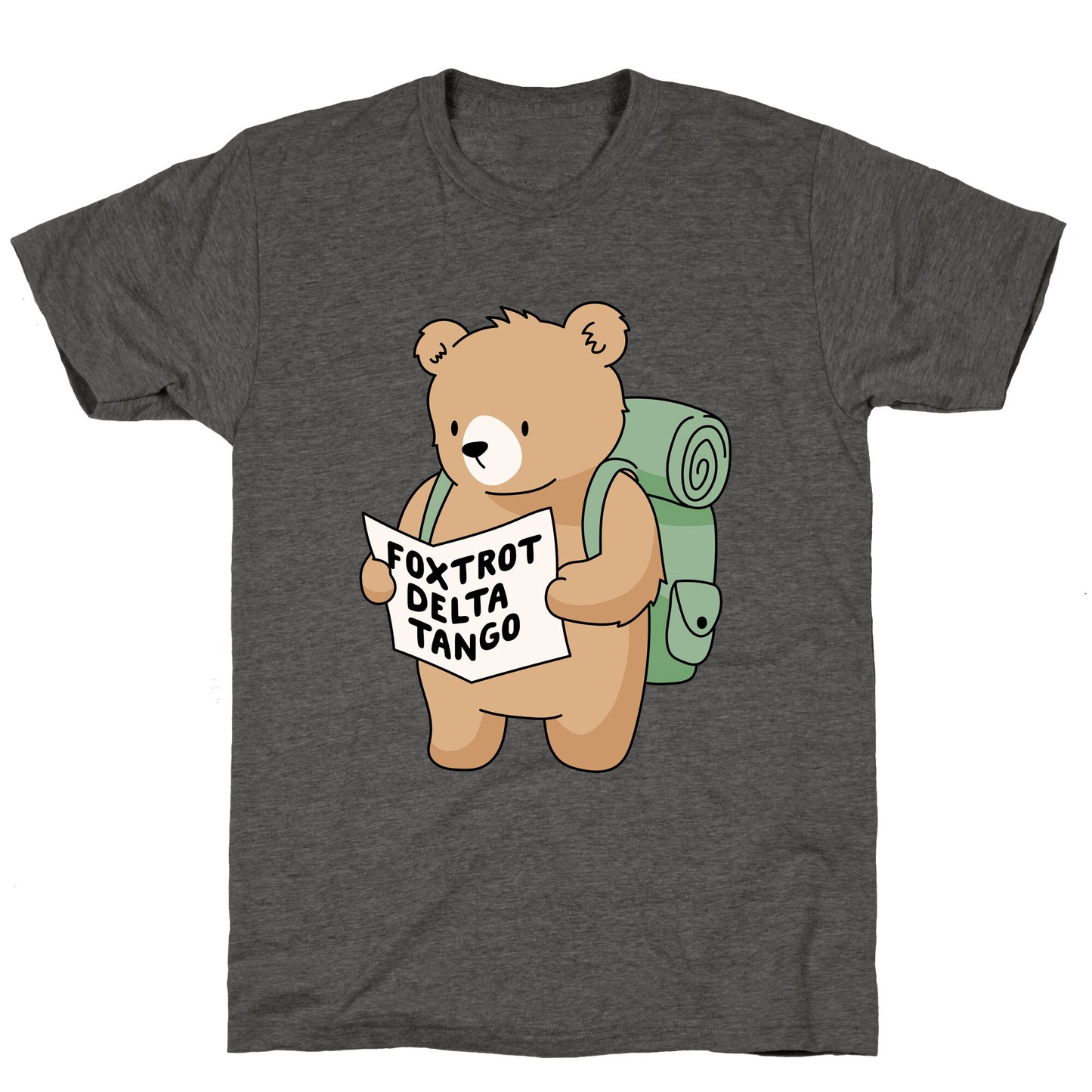 Foxtrot Delta Tango Bear Unisex Triblend Tee