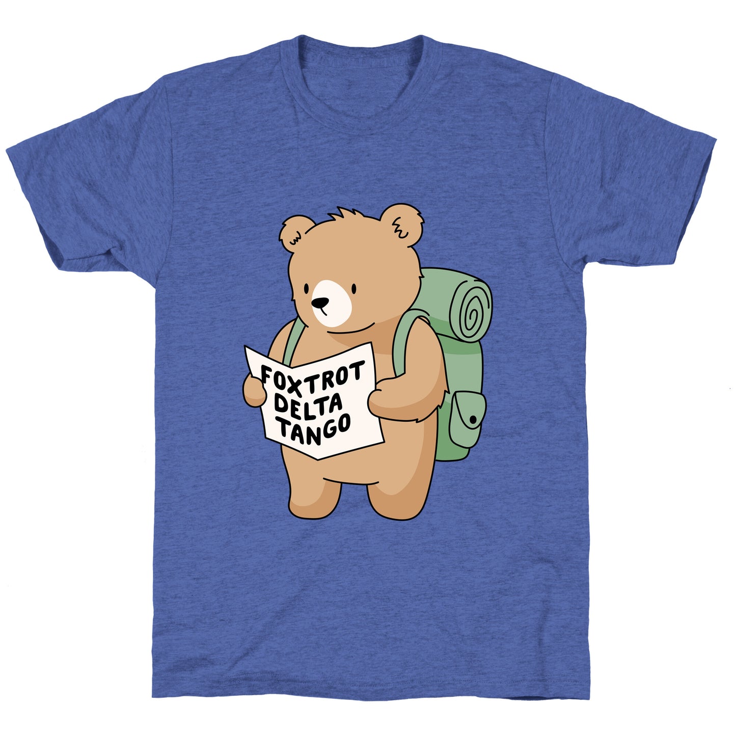 Foxtrot Delta Tango Bear Unisex Triblend Tee