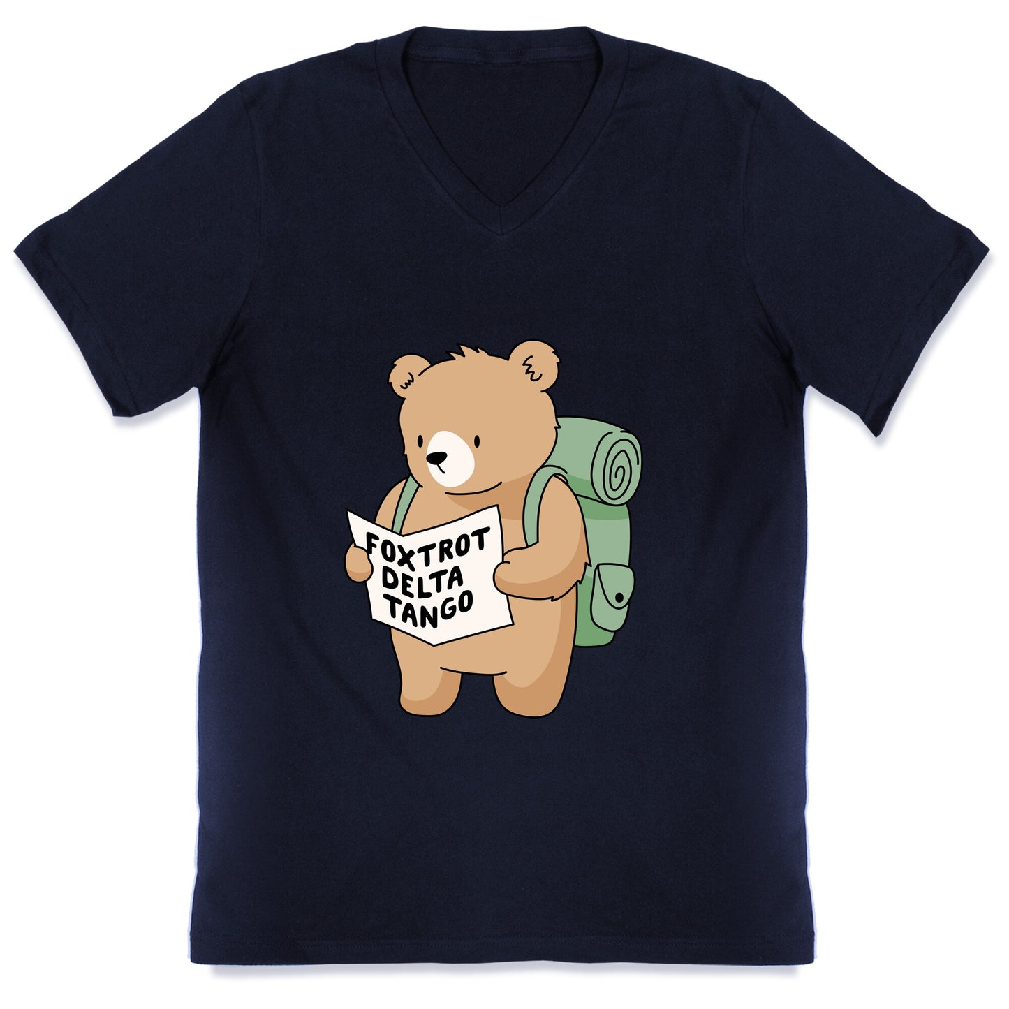 Foxtrot Delta Tango Bear V-Neck
