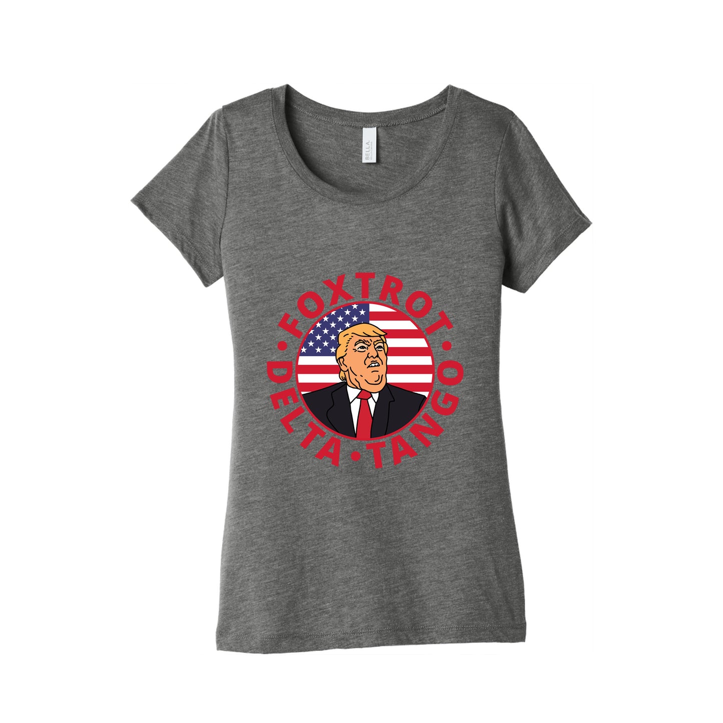 Foxtrot Delta Tango Trump Womens Triblend Tee