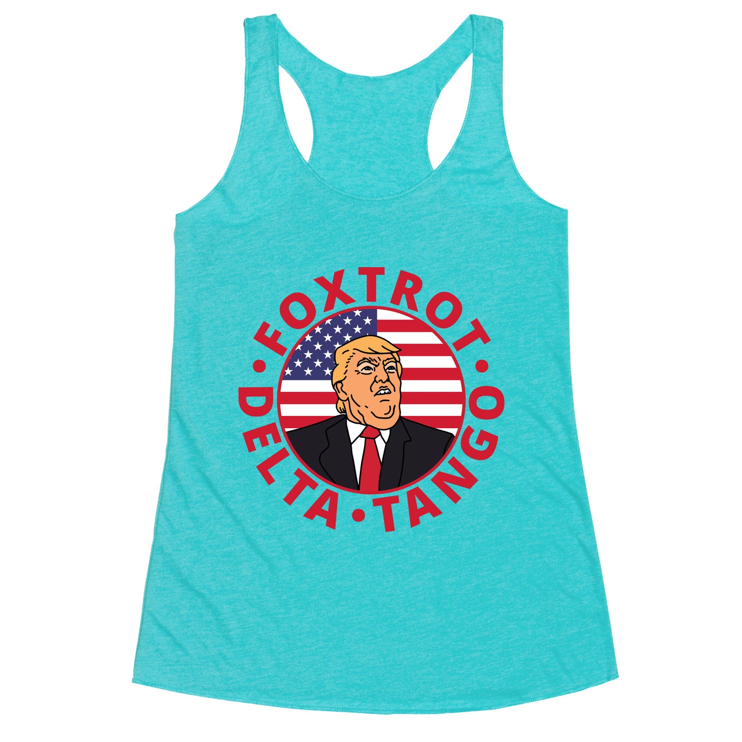 Foxtrot Delta Tango Trump Racerback Tank