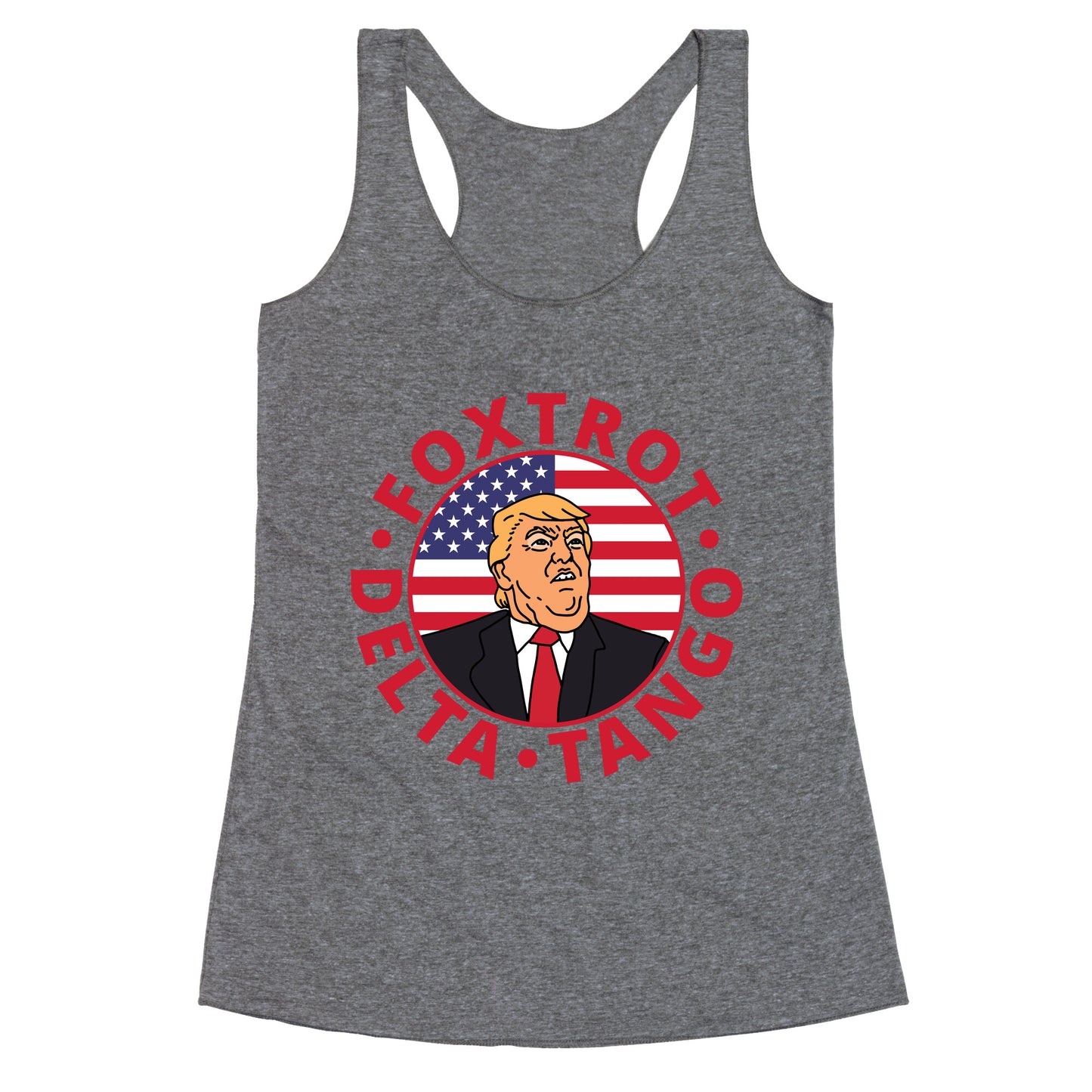Foxtrot Delta Tango Trump Racerback Tank