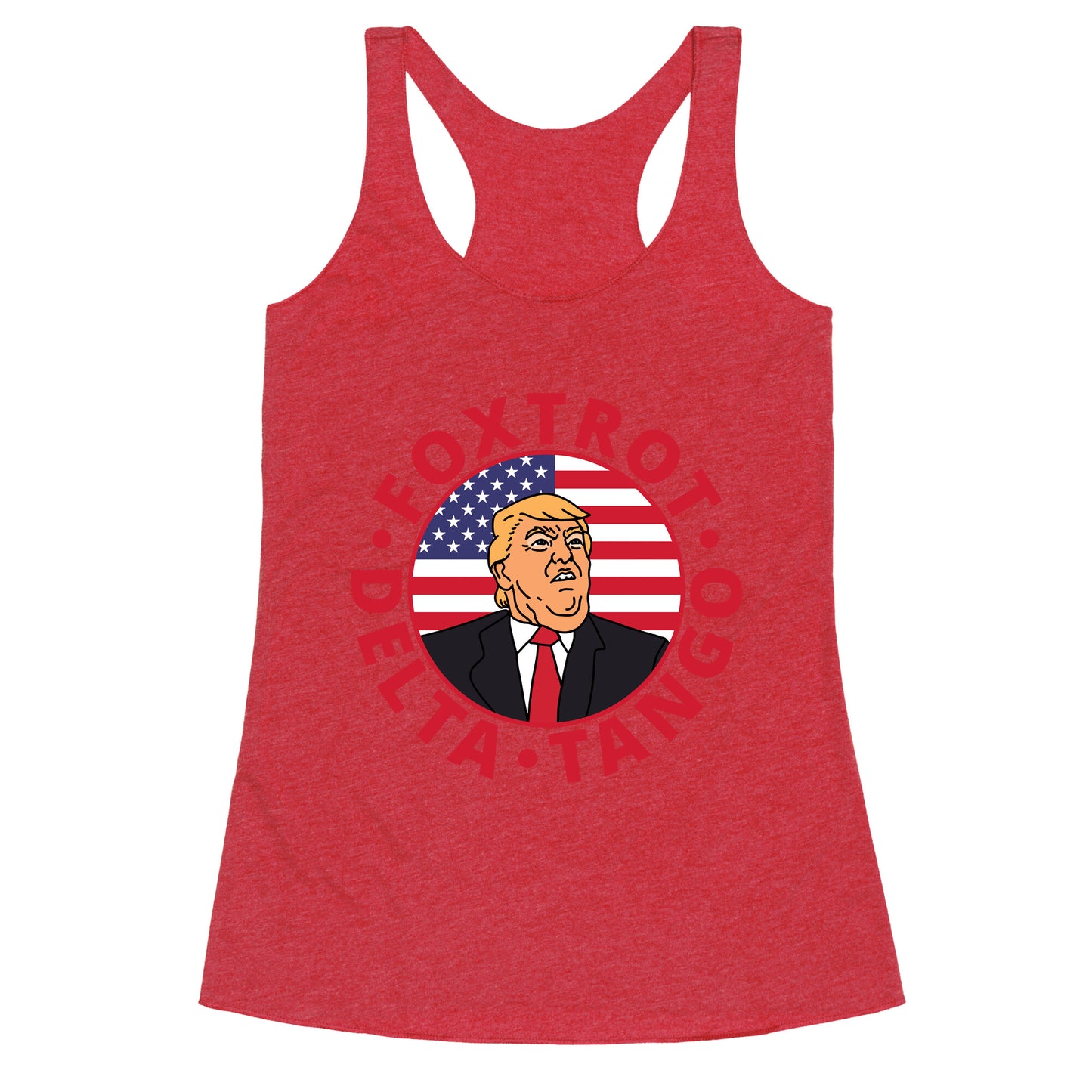 Foxtrot Delta Tango Trump Racerback Tank