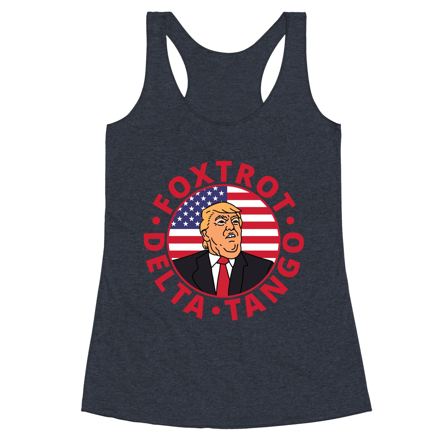 Foxtrot Delta Tango Trump Racerback Tank