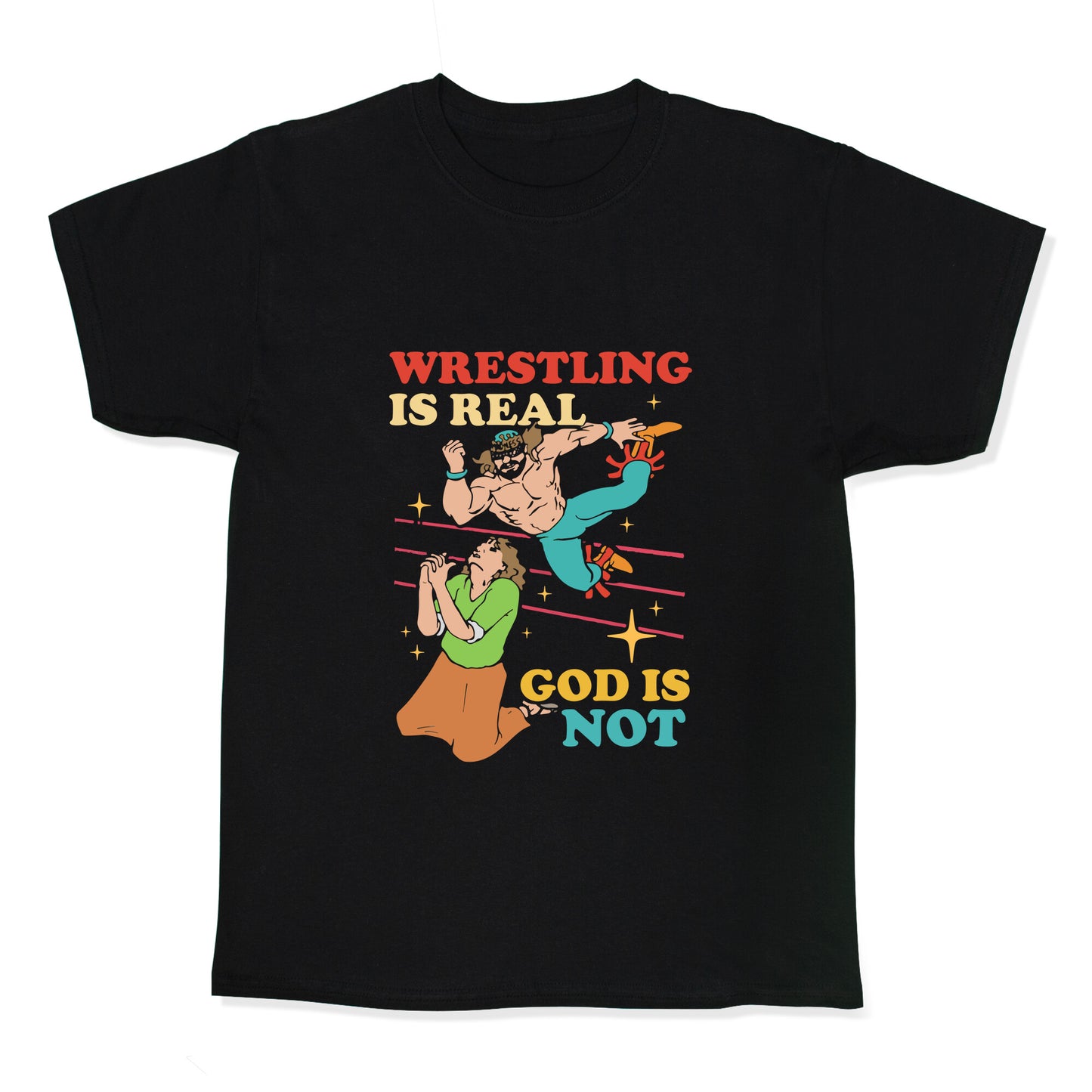 Wrestling Is Real Kids Tee