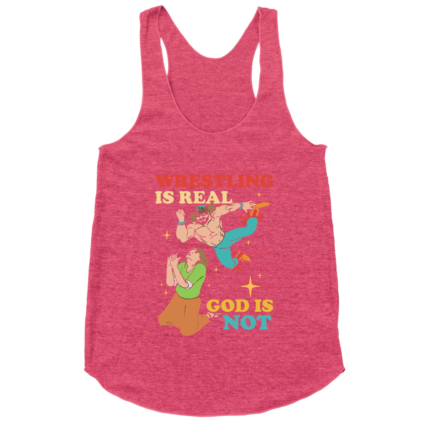 Wrestling Is Real Racerback Tank
