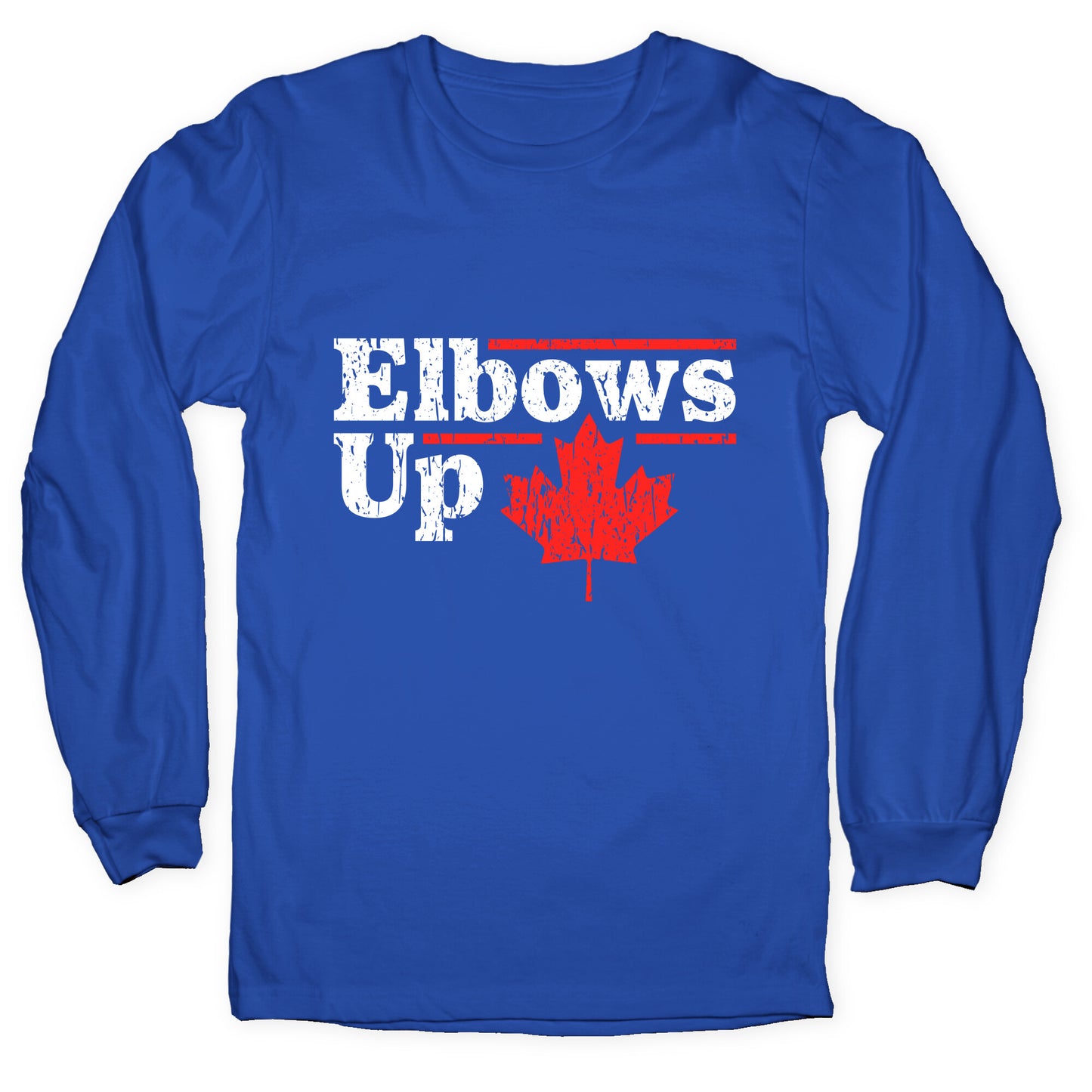 Elbows Up Canada Leaf Longsleeve Tee