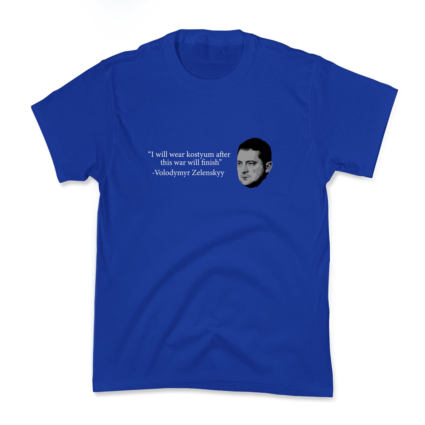 Zelensky Trump Costume Quote Kids Tee