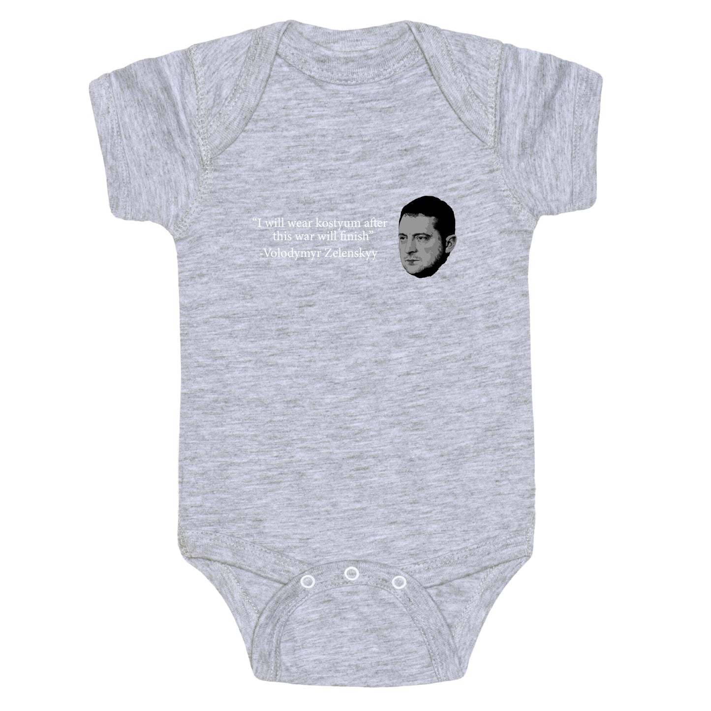 Zelensky Trump Costume Quote Baby One-Piece