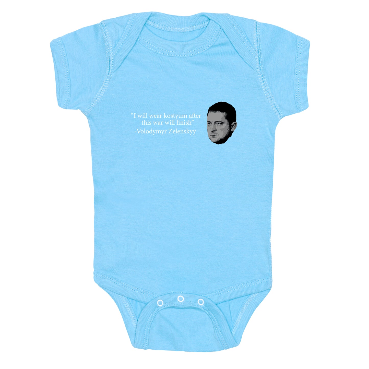 Zelensky Trump Costume Quote Baby One-Piece